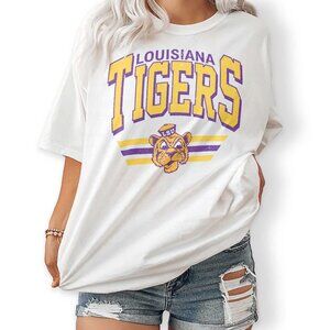 LSU Vintage College Football - Retro White T-Shirt